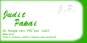 judit papai business card